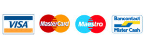 Payment methods: Visa, Mastercard, Maestro and Bancontact
