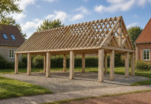 Leicester Oak-Framed Garden Building – Powerful Traditional Timber Construction – 12 × 5 m