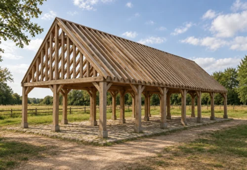 Leeds Oak-Framed Garden Building – Powerful Open Structure – 16 × 6 m