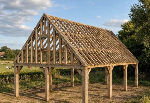Aberdeen Oak-Framed Garden Building – Monumental Simplicity and Rural Allure – 6 × 10 m