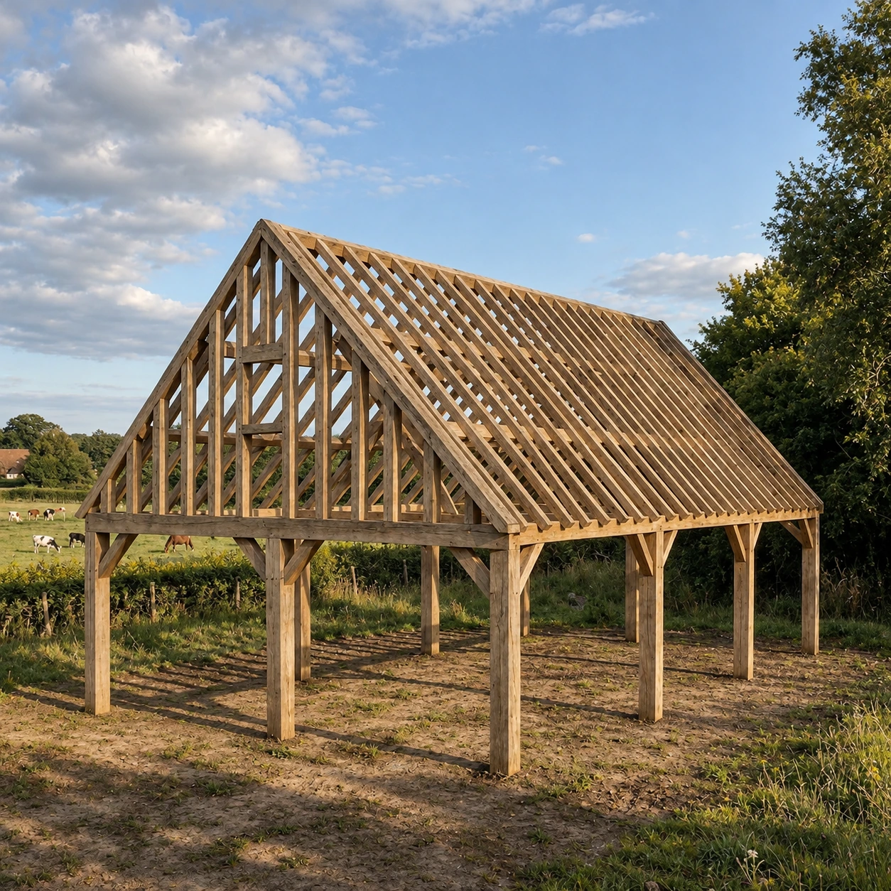 Aberdeen Oak-Framed Garden Building – Monumental Simplicity and Rural Allure – 6 × 10 m 1 Aberdeen Oak-Framed Garden Building – Monumental Simplicity and Rural Allure – 6 × 10 m