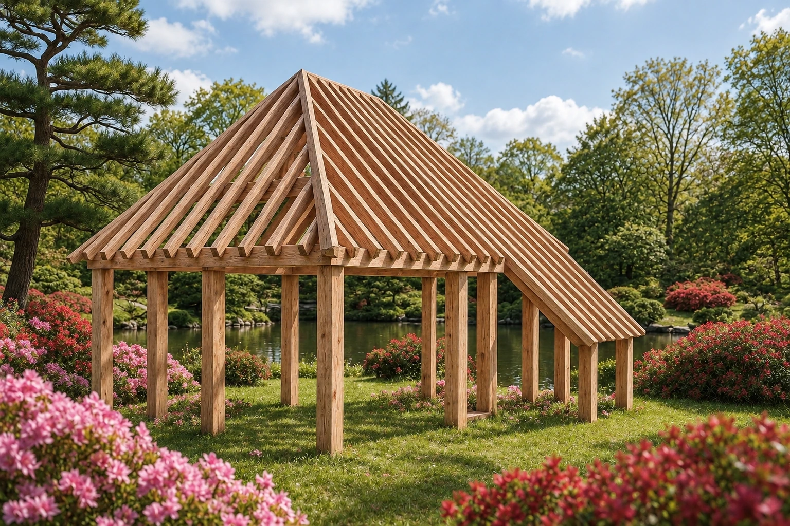 Cardiff Douglas Garden Building – Hipped Roof with a Warm Look – 8 × 7 m 1 Cardiff Douglas Garden Building – Hipped Roof with a Warm Look – 8 × 7 m