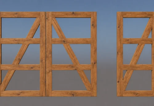Custom Door Frame in Thermo-Pine – For Single or Double Doors – Only with a Building Purchase