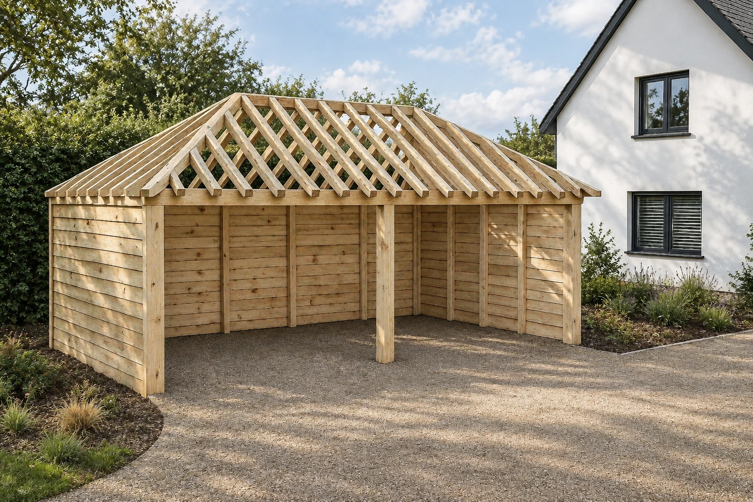 York Pine Garden Building – Budget-Friendly Natural Canopy – 8 × 4 m 1 York Pine Garden Building – Budget-Friendly Natural Canopy – 8 × 4 m