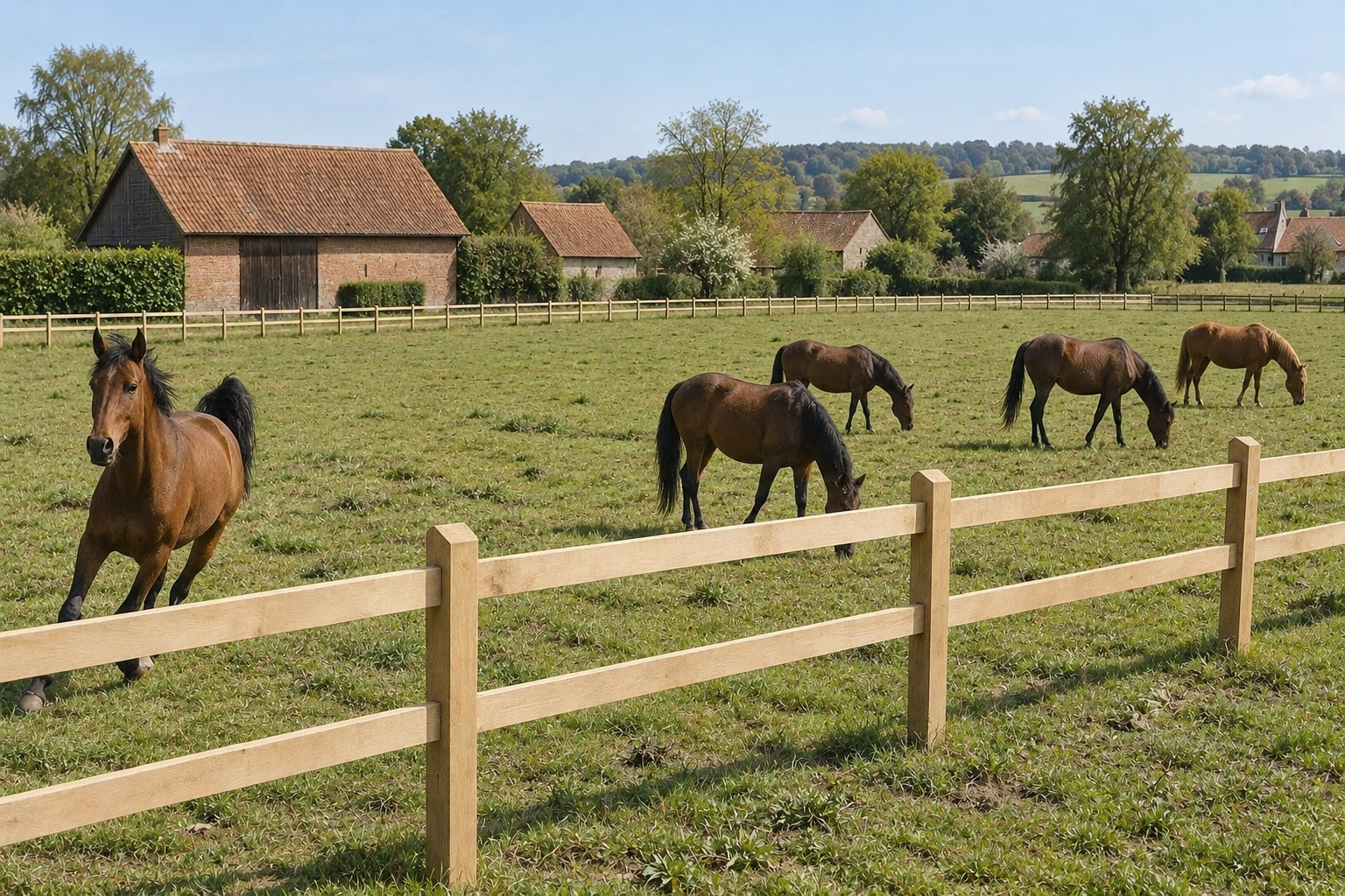 Classic Oak Pasture Fence – Traditional Class in Solid Oak 3 Classic Oak Pasture Fence – Traditional Class in Solid Oak