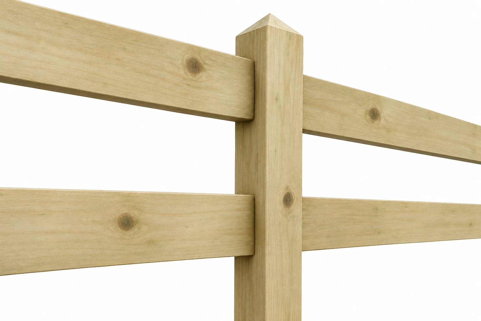 Premium Pine Pasture Fence – English Style in Pressure-Treated Pine 2 Premium Pine Pasture Fence – English Style in Pressure-Treated Pine