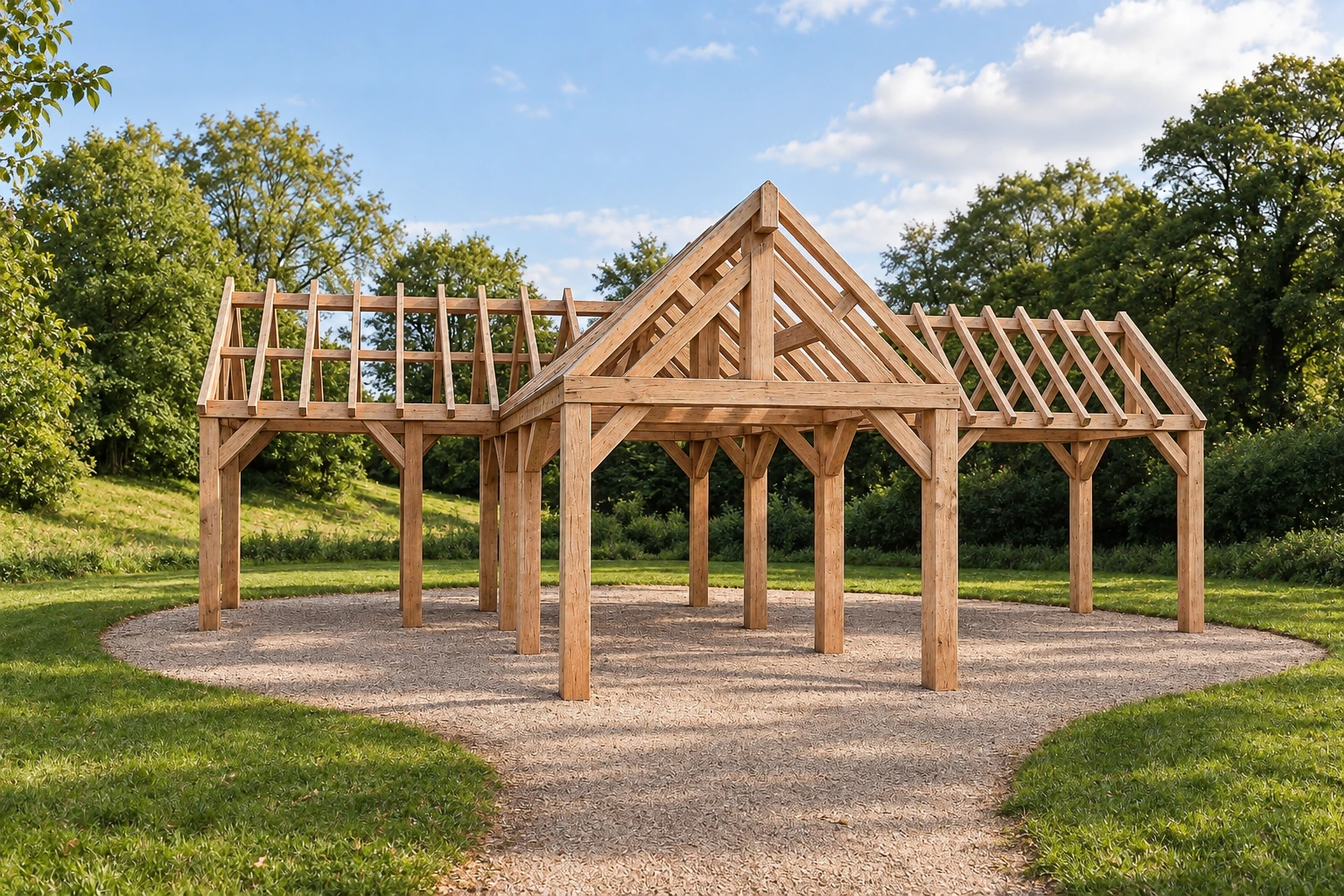 Manchester Douglas Garden Building – Luxury Pavilion with a Warm Look – 7.75 × 11 m 1 Manchester Douglas Garden Building – Luxury Pavilion with a Warm Look – 7.75 × 11 m