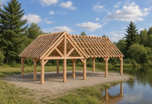 Liverpool Douglas Garden Building – L-Shaped Timber Structure with a Warm Look – 9.25 × 5.5 m