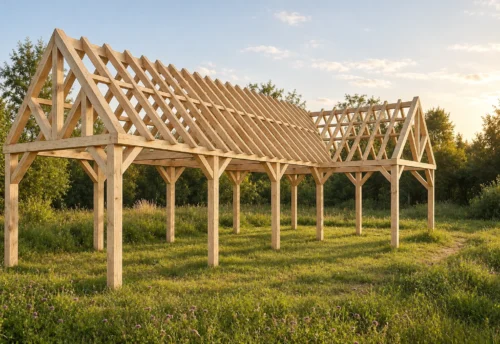 Bath Pine Garden Building – L-Shape with a Fresh, Natural Look – 13 × 5.5 m