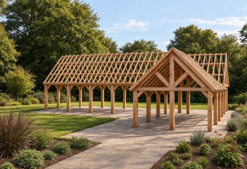 Oxford Douglas Garden Building – L-Shaped Luxury Outdoor Pavilion – 14 × 13 m