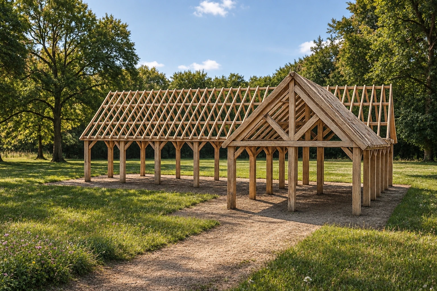 Oxford Oak-Framed Garden Building – Grand and L-Shaped – 14 × 13 m 1 Oxford Oak-Framed Garden Building – Grand and L-Shaped – 14 × 13 m