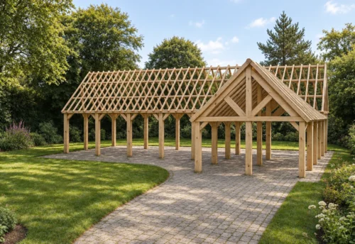 Oxford Pine Garden Building – Generous L-Shape with a Fresh Look – 14 × 13 m