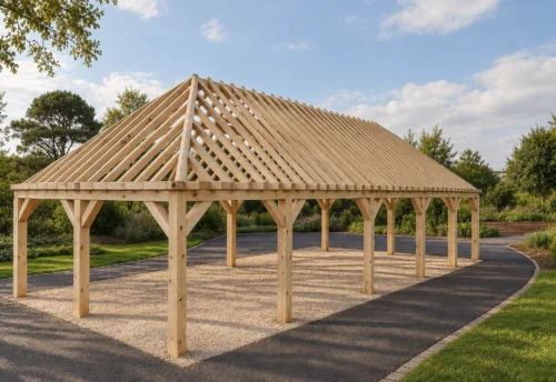 Birmingham Pine Garden Building – Monumental Open Structure with a Fresh Look – 15.5 × 7 m