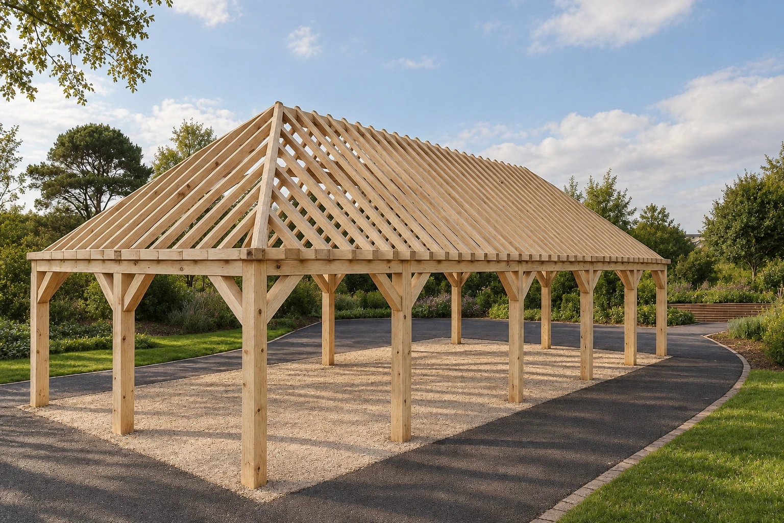Birmingham Pine Garden Building – Monumental Open Structure with a Fresh Look – 15.5 × 7 m 1 Birmingham Pine Garden Building – Monumental Open Structure with a Fresh Look – 15.5 × 7 m