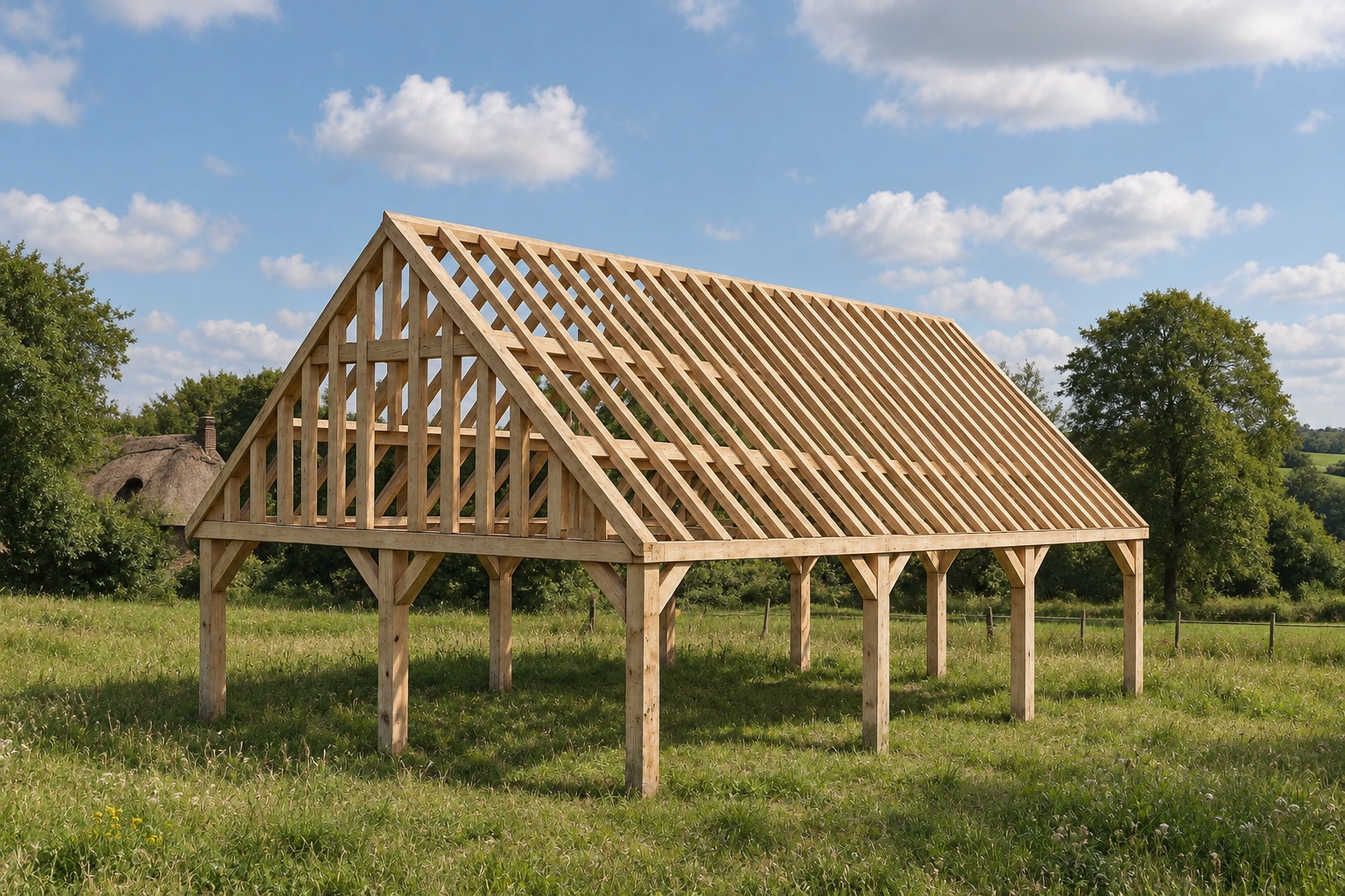Dennen bijgebouw Tongeren – Monumentale eenvoud in frisse houttonen - 6 x 10m