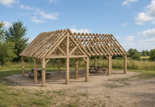 Eiken bijgebouw Dendermonde - Karaktervolle L-vorm en ambachtelijke uitstraling - 9,25 x 5,5m